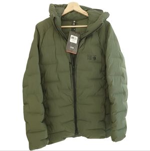 Mountain Hardwear stretchdown parka surplus green NEW with tags